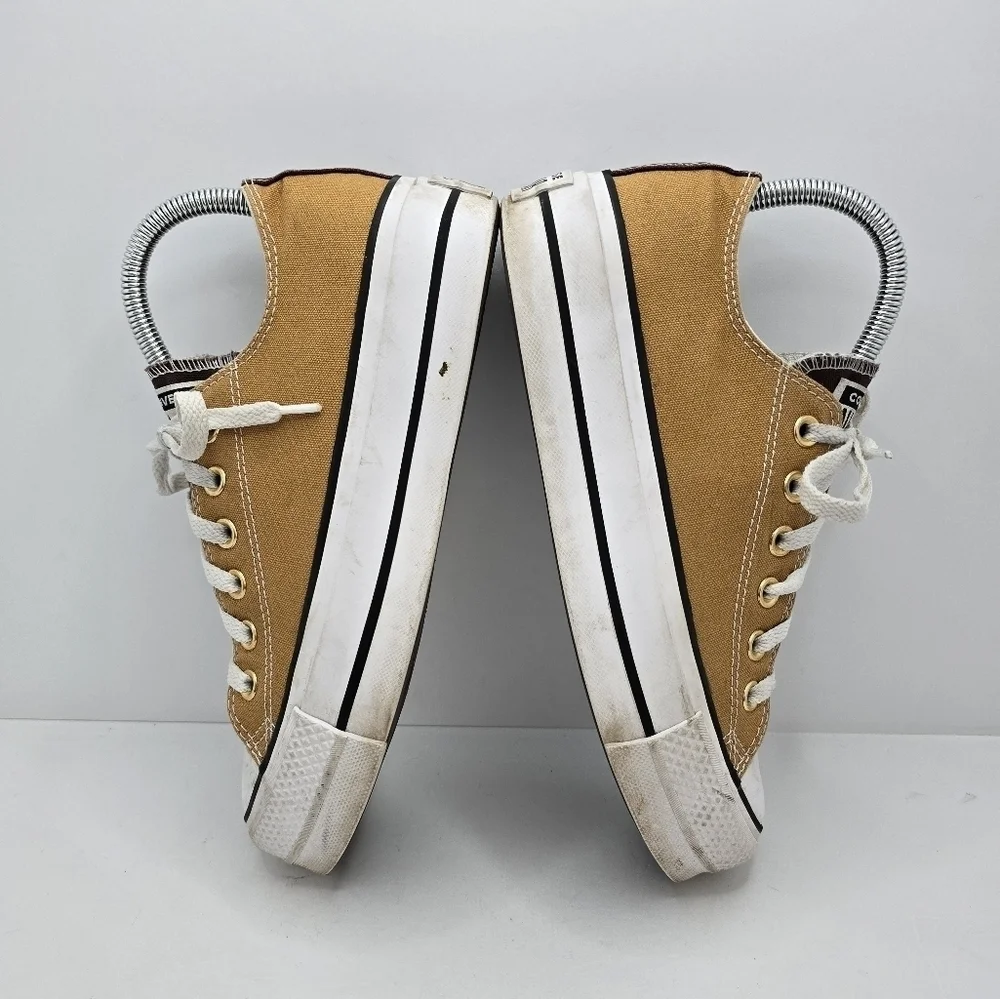 Converse | CTAS brown canvas sporty boho platform sneakers | WMS 7.5 - Picture 12 of 13